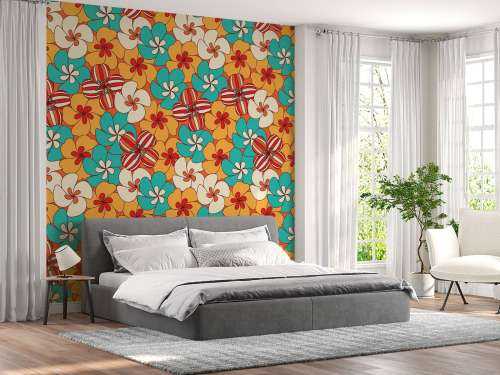 Fargerike vintageblomster