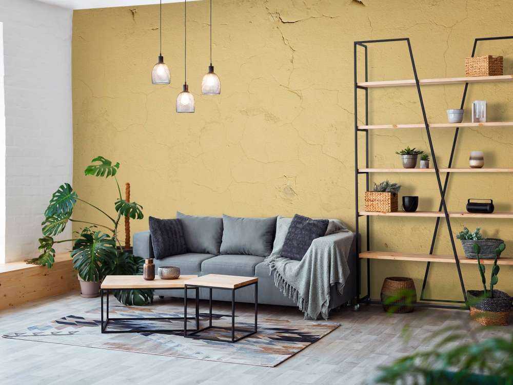 Vegg med sprukket maling