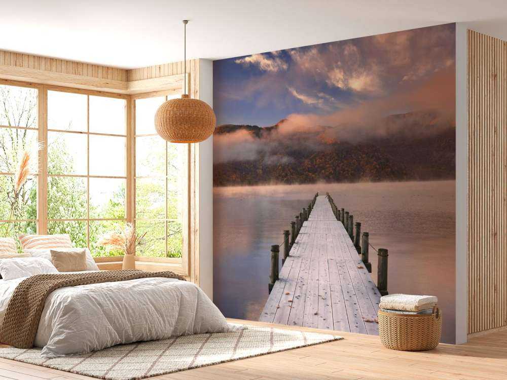 Stillas ved soloppgang