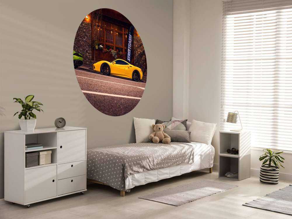 Eksklusive biler ved trehytte