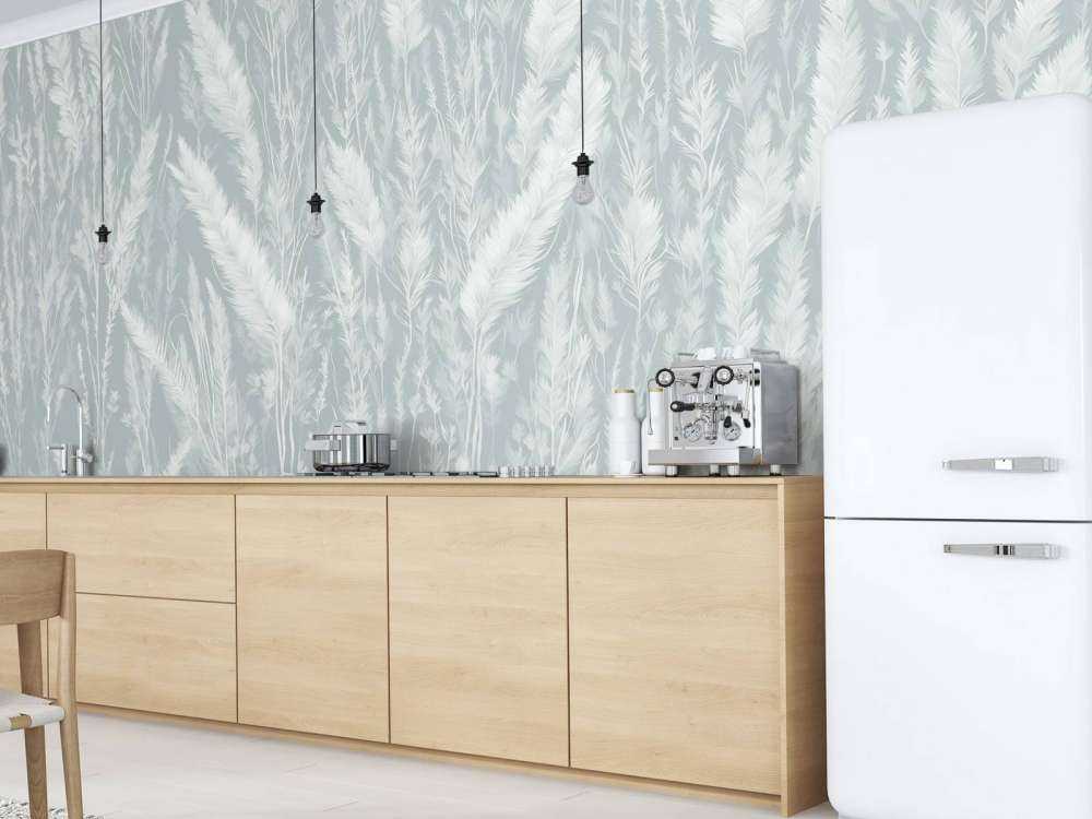 Veggen av markgress - myntegrønn