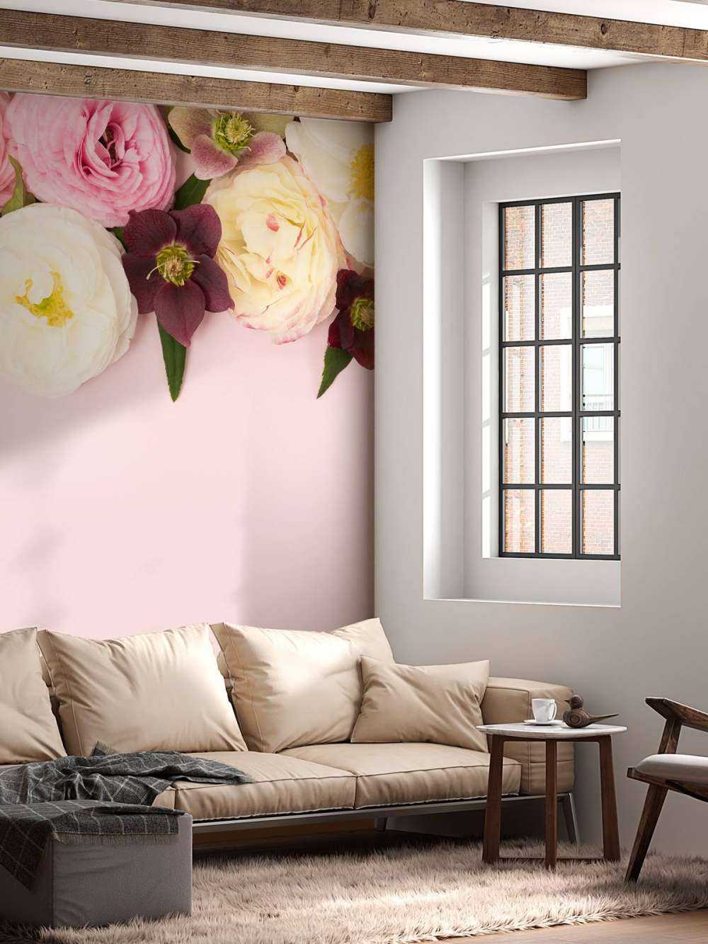Forskjellige fargede blomster