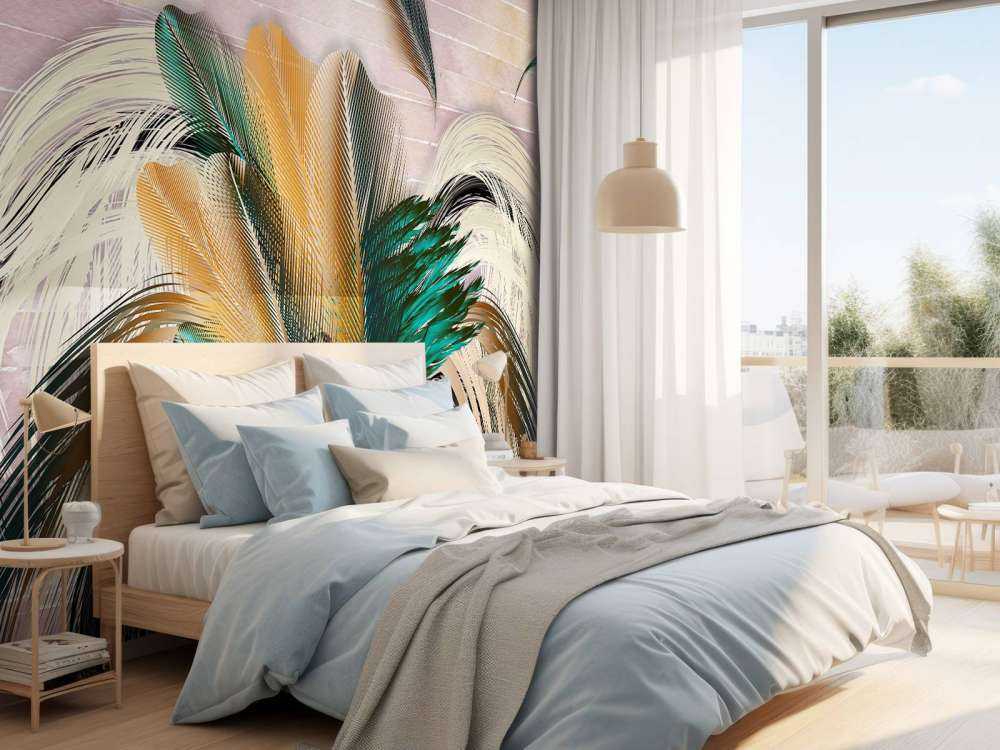 Fjær i blomsterform