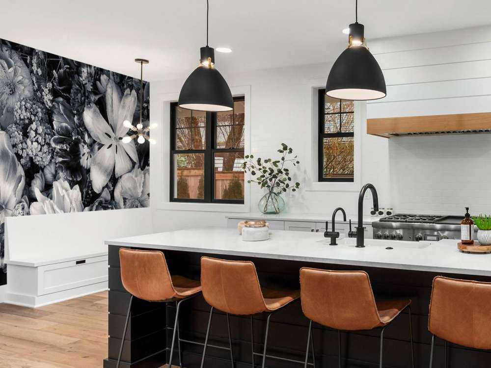 Bukett med forskjellige blomster