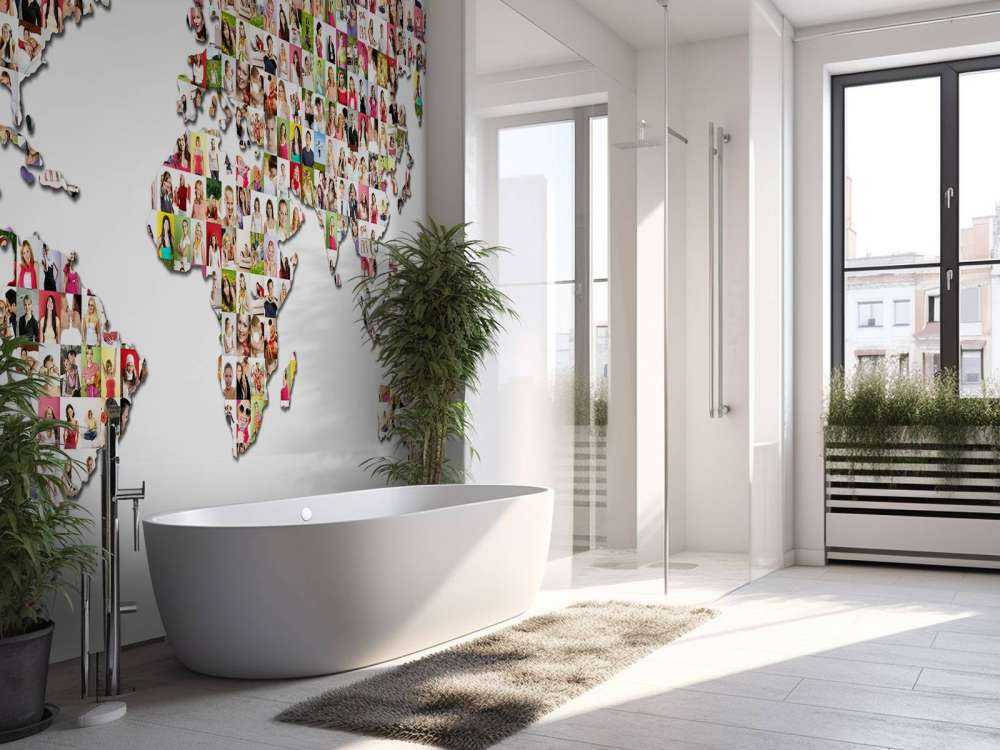 Verdenskart dannet av bilder