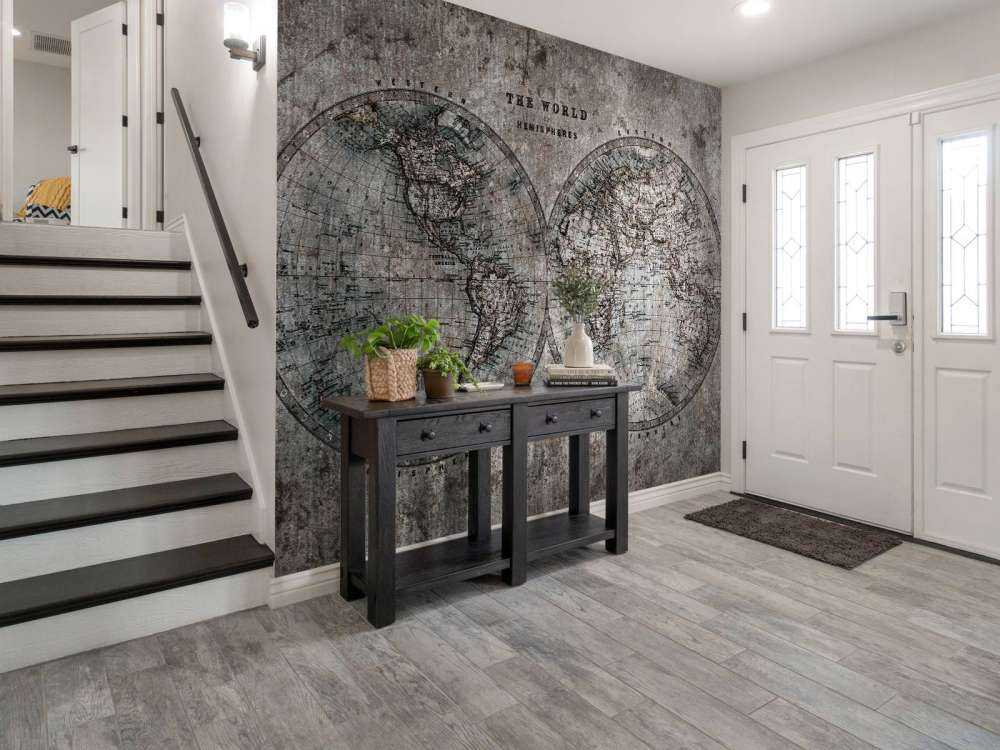 Verdenskart med gråtoner