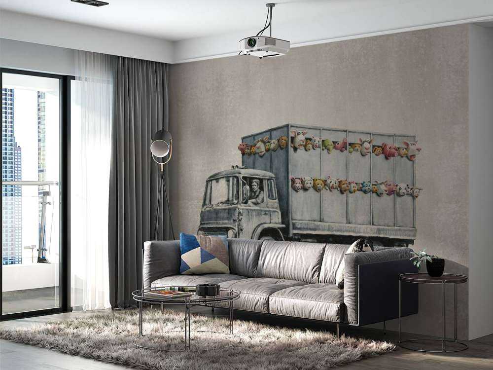 Banksy - Meat truck, soft concrete