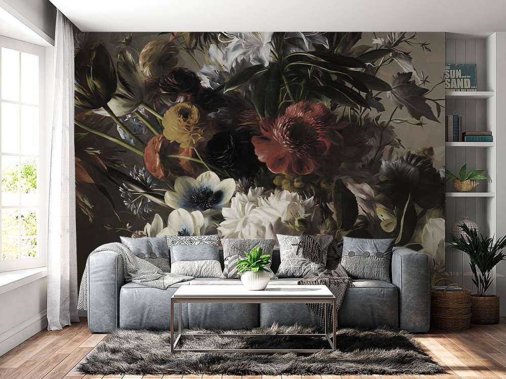 Stort bukett med anemoner