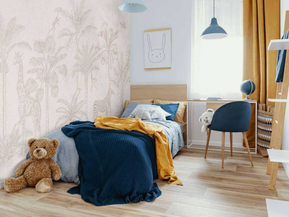 Tropiska djur djungel taupe