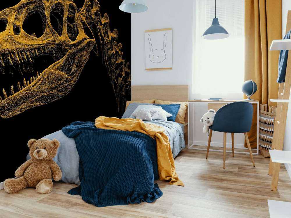 Skelett av en dinosaurie