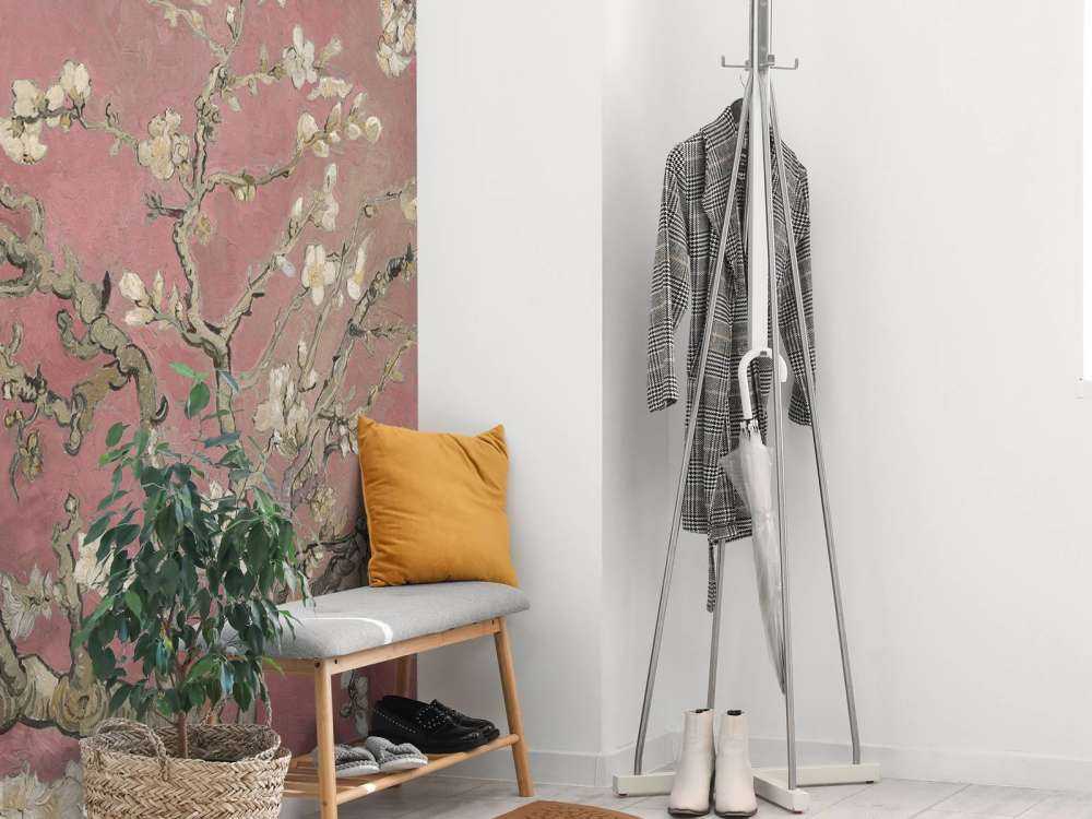 Färgglada mandelblommor