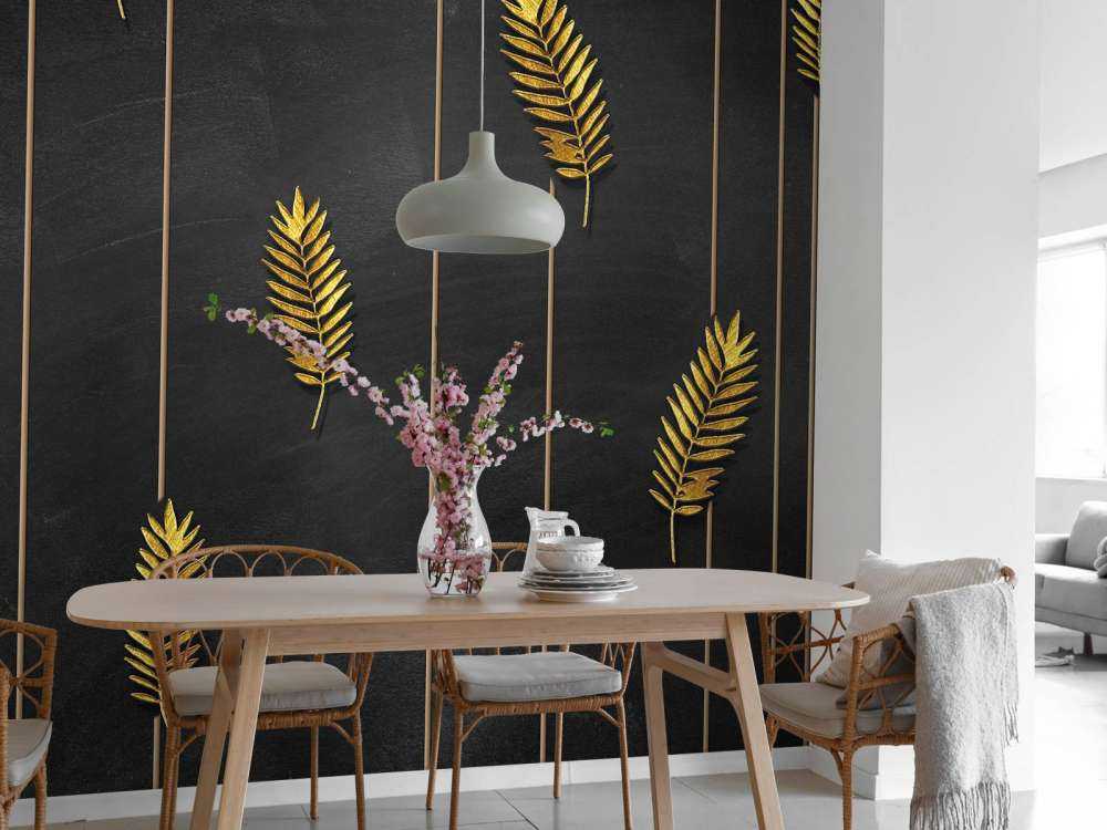 Gyllene tropiska blad