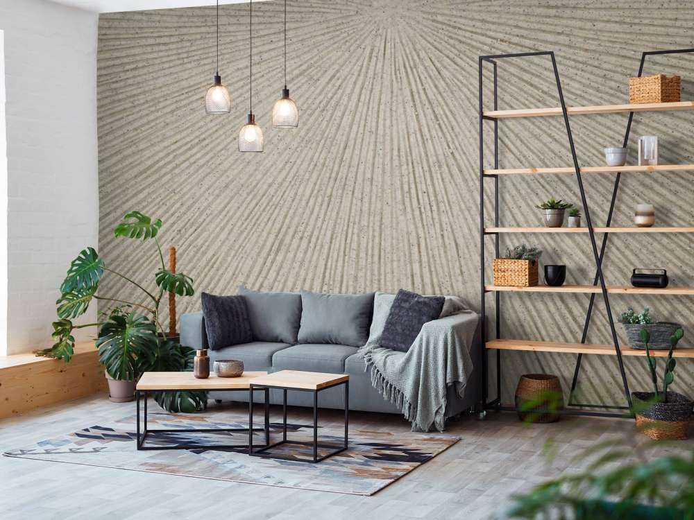 Textur med linjer i sand