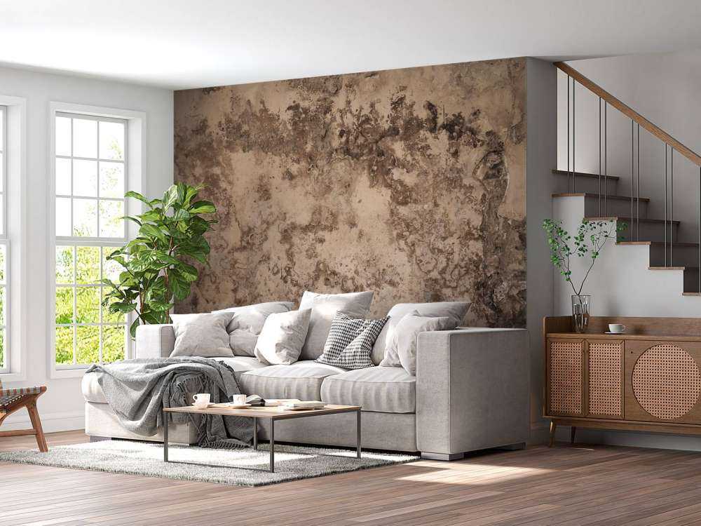 Betong med stuckatur