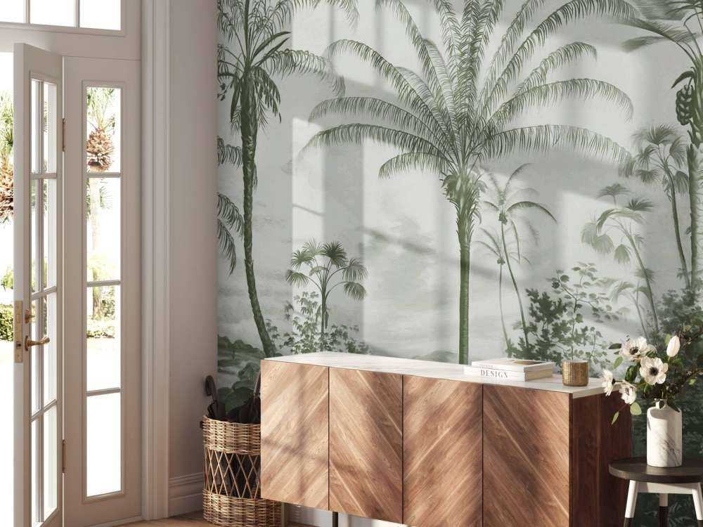 Romantiska tropiker gröna