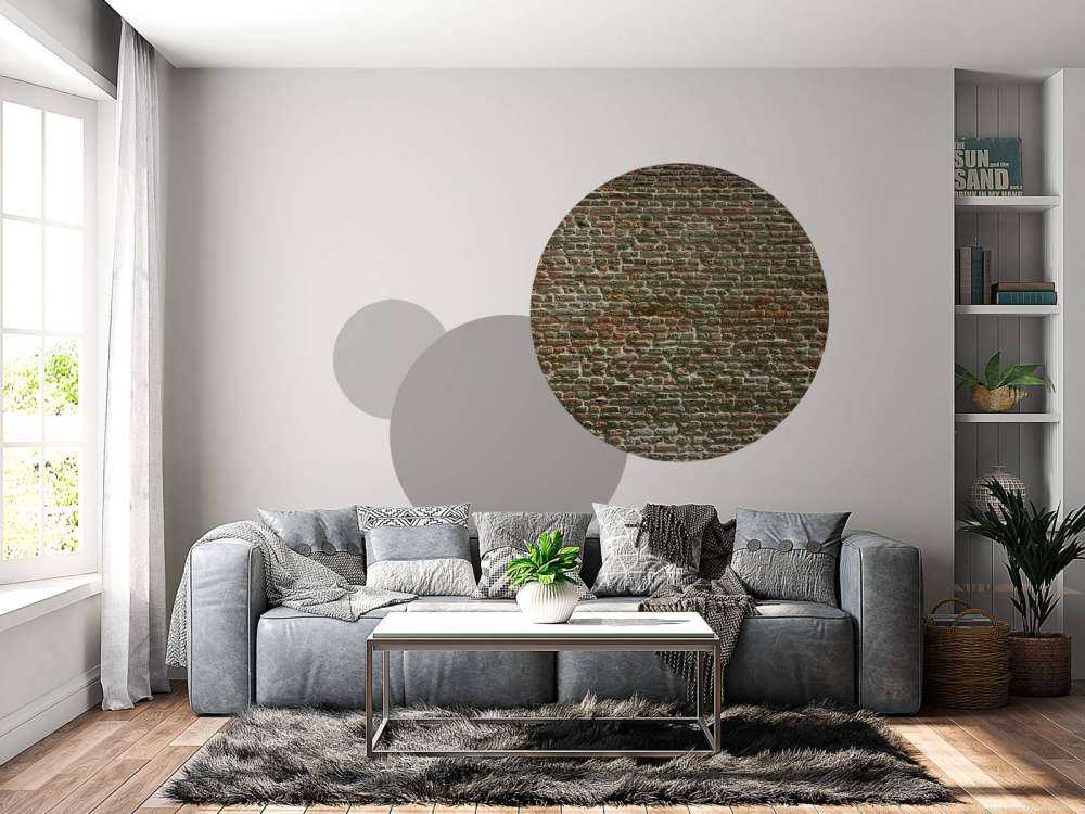 Vägg av gamla tegelstenar