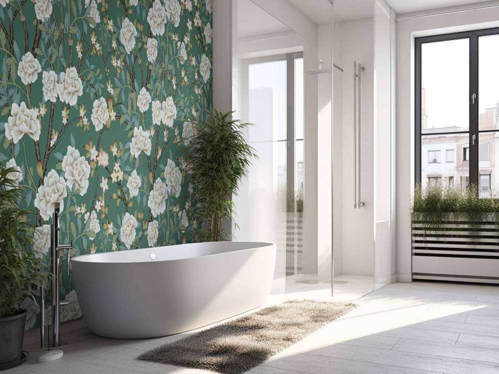 Pioner på grön bakgrund