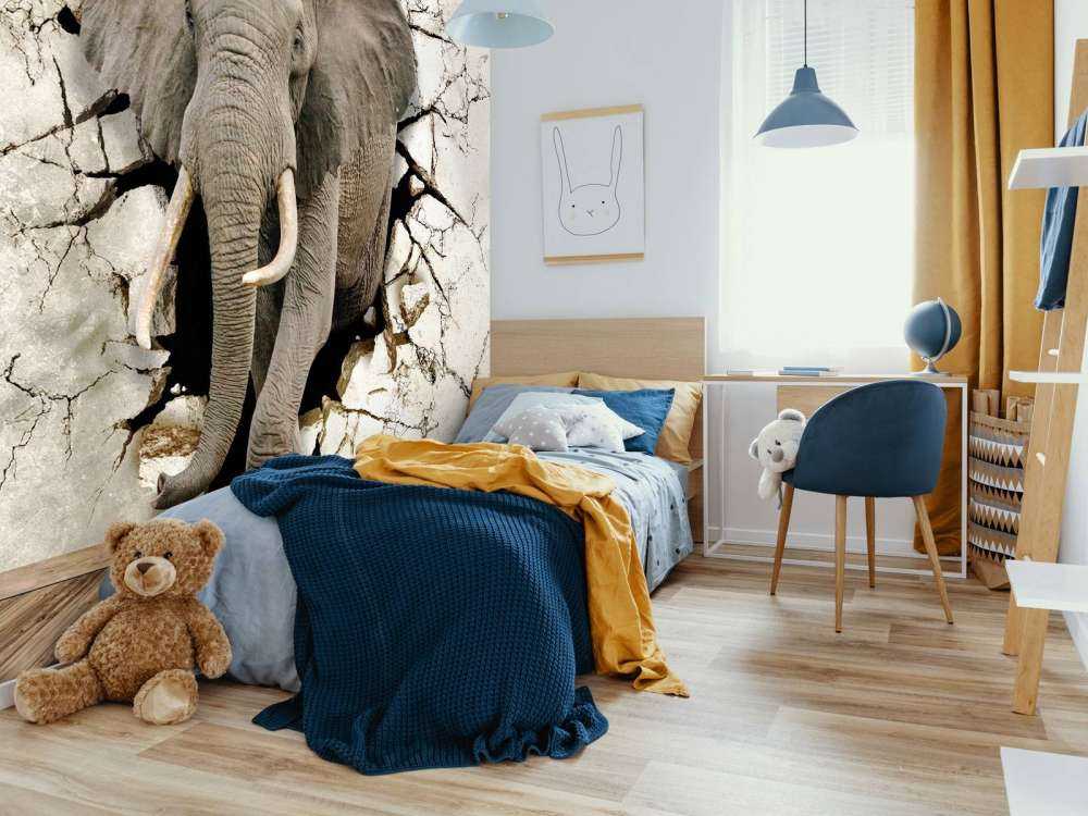 Stor elefant ur väggen