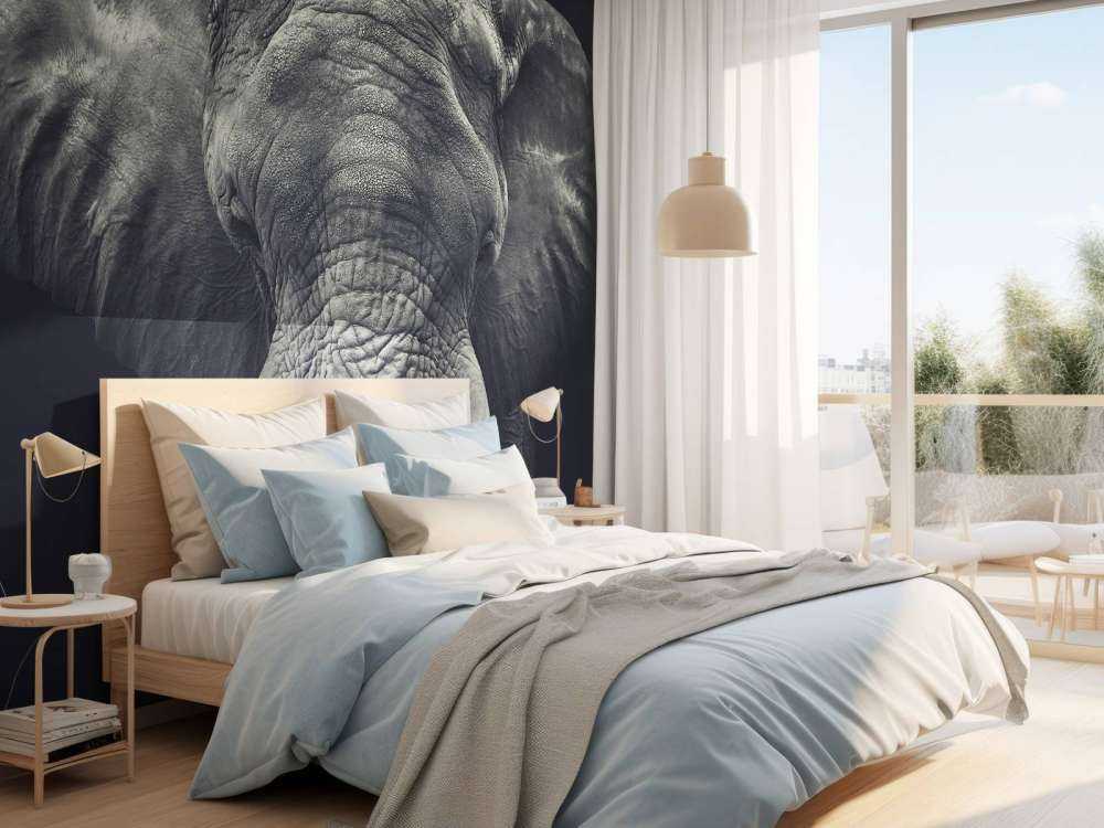 Närbild av en elefant