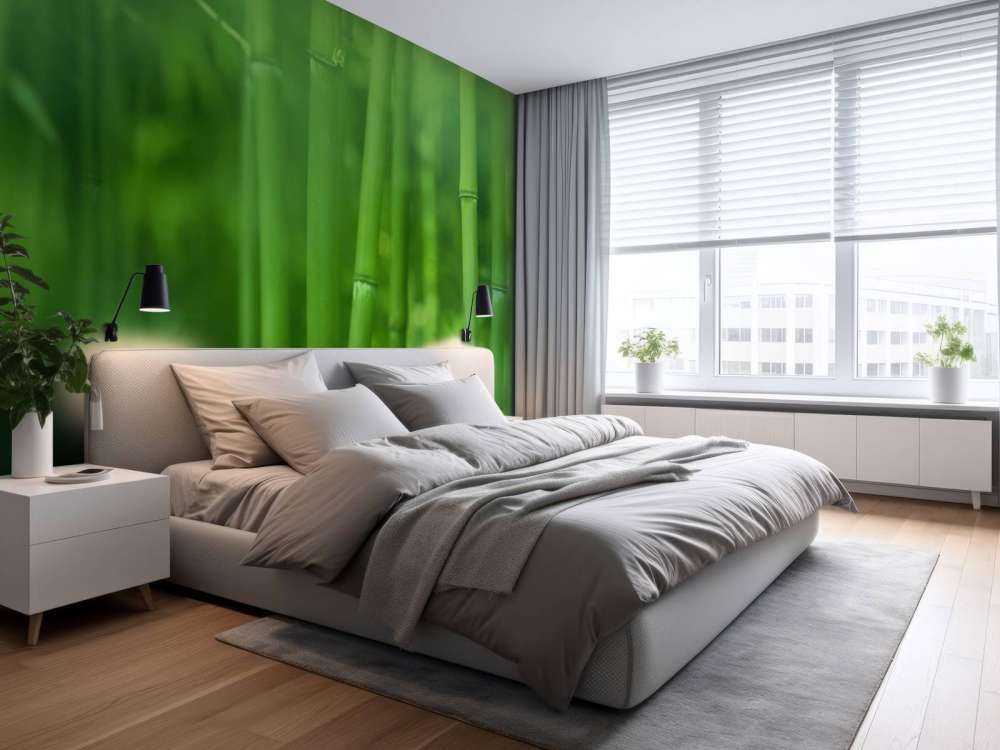 Bambu och blad
