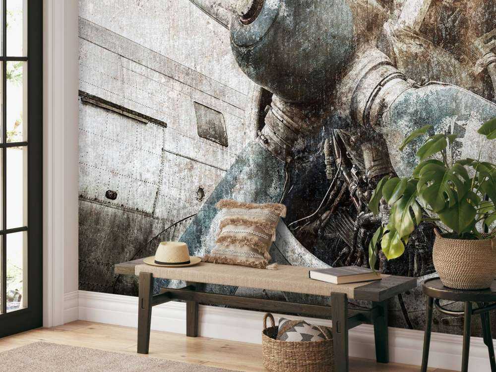 Vintage flyvemaskine motor