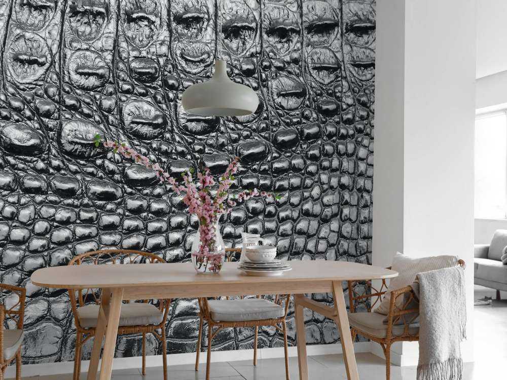 Sort krokodilleskind