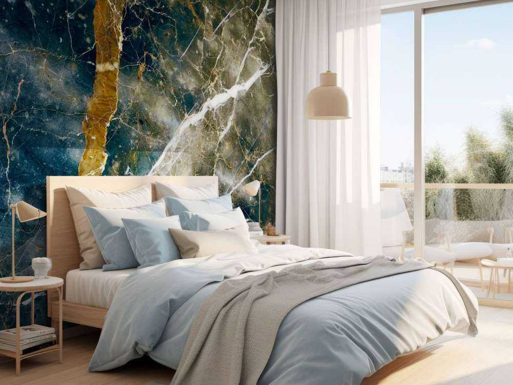 Marmor med skystruktur