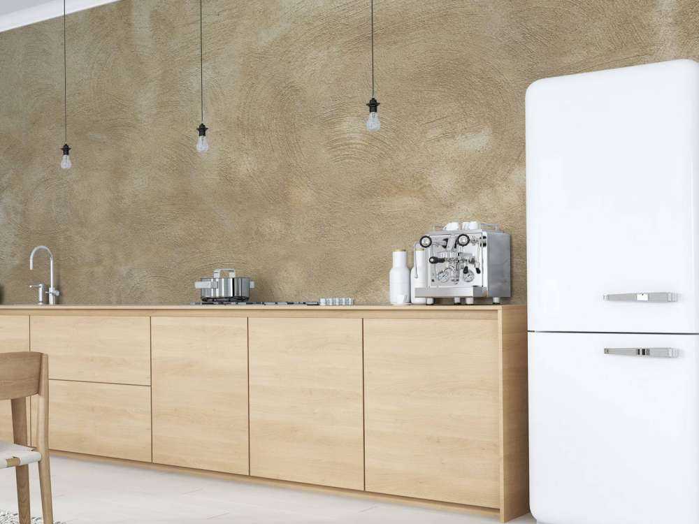 Væg med pletter og striber