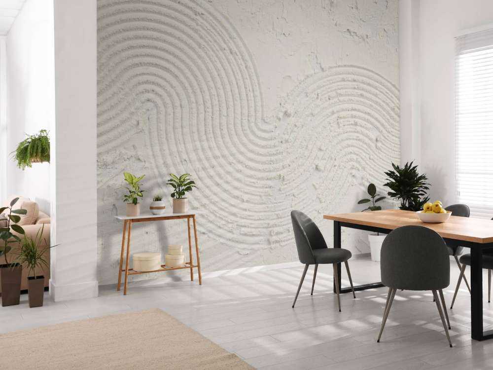Texture art i off white