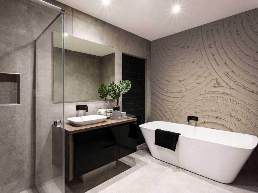 Zen-cirkler med grov struktur i taupe