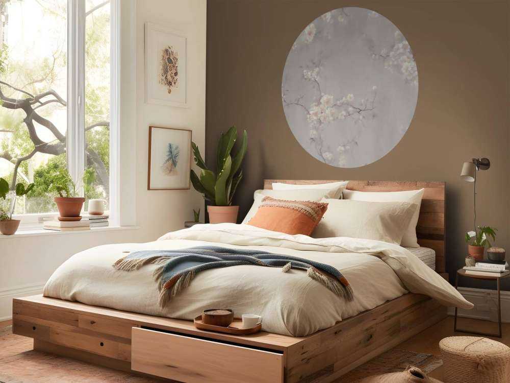 Skønne grene af blomster taupe