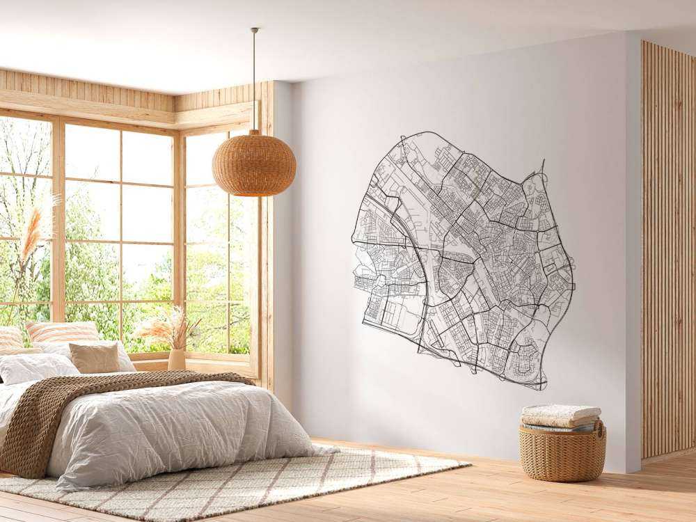 Kort over Utrecht, hvid