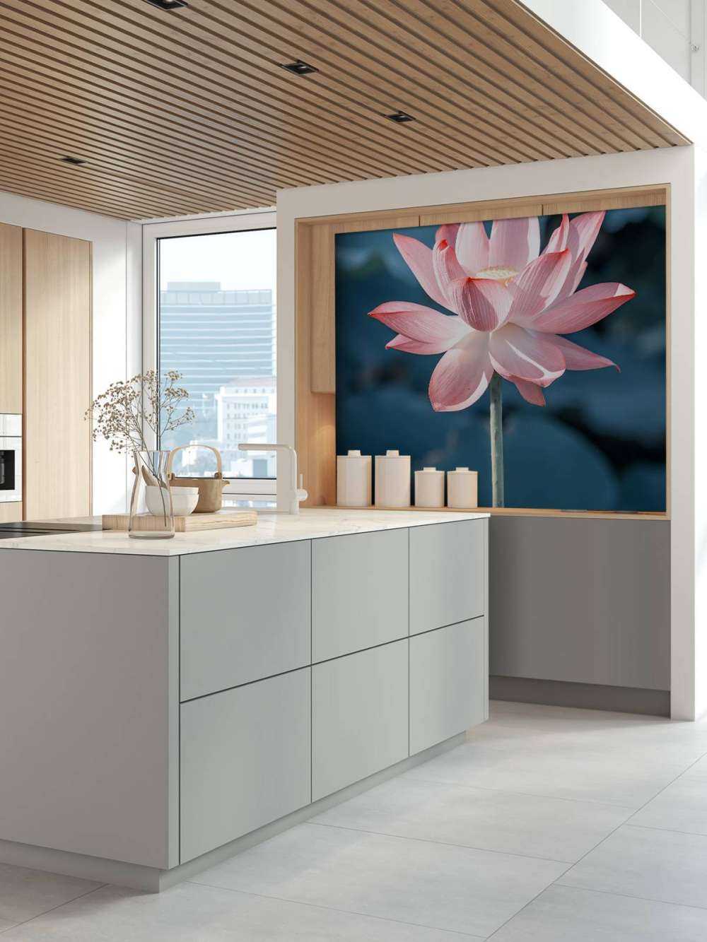 Lotusblomst lyserød