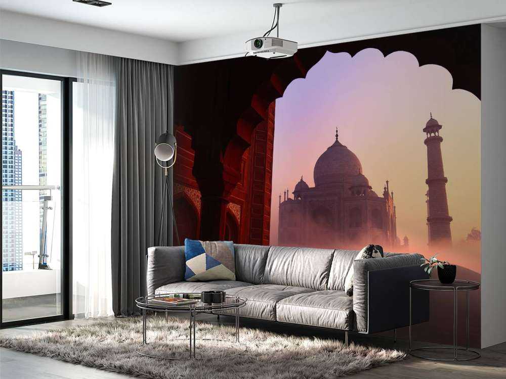 Taj Mahal ved solopgang