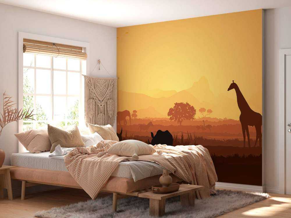 Vilde dyr på savanne