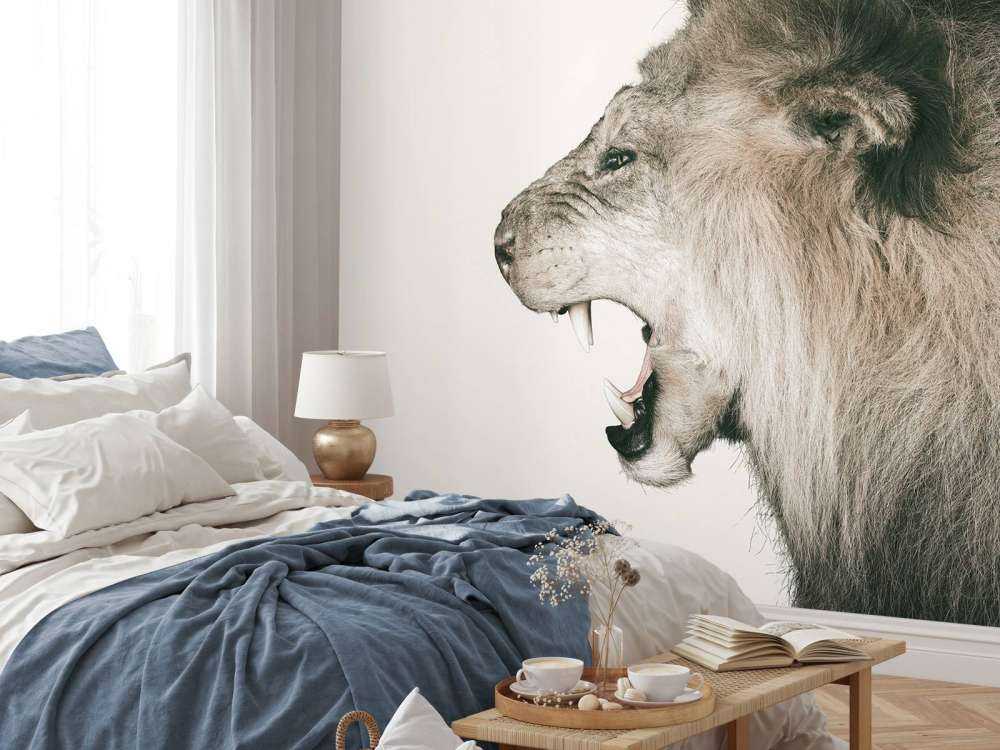 Brølende løve offwhite