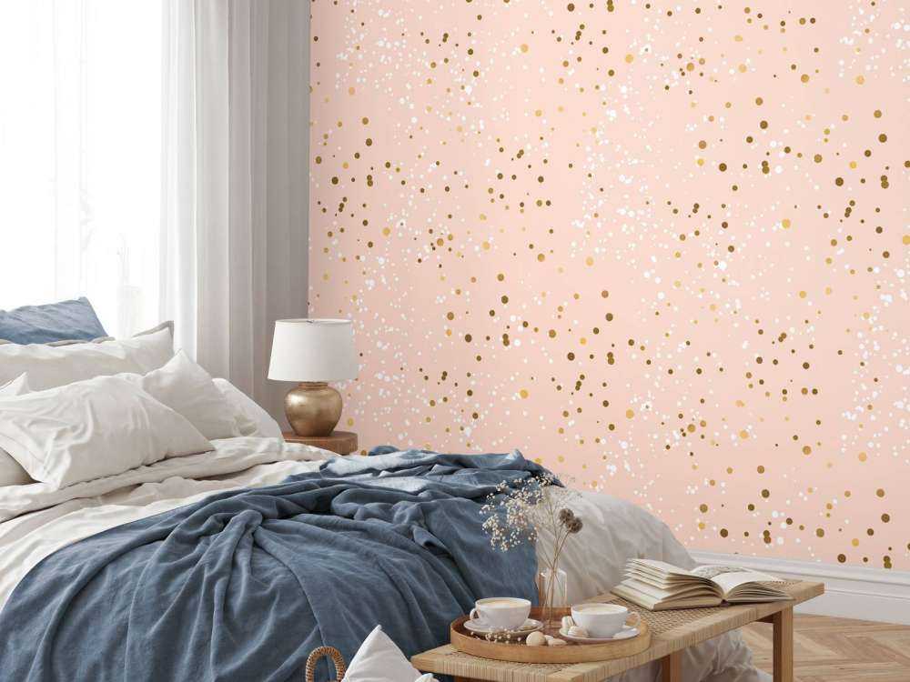 Gyldent glitter mønster