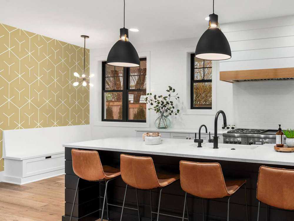 Geometriske sekskanter, guld