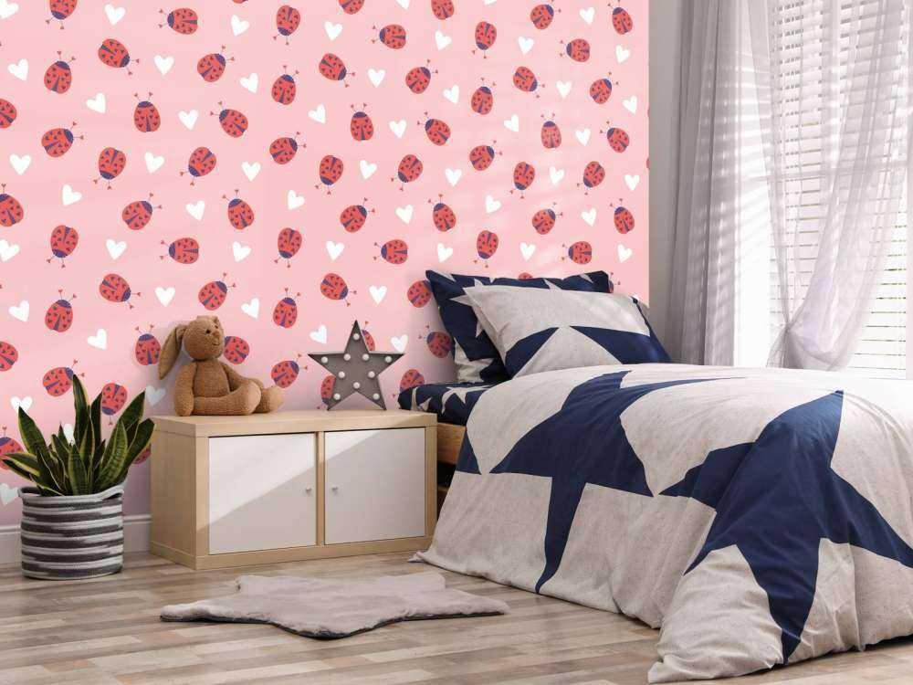 Mariehøns med hjerter