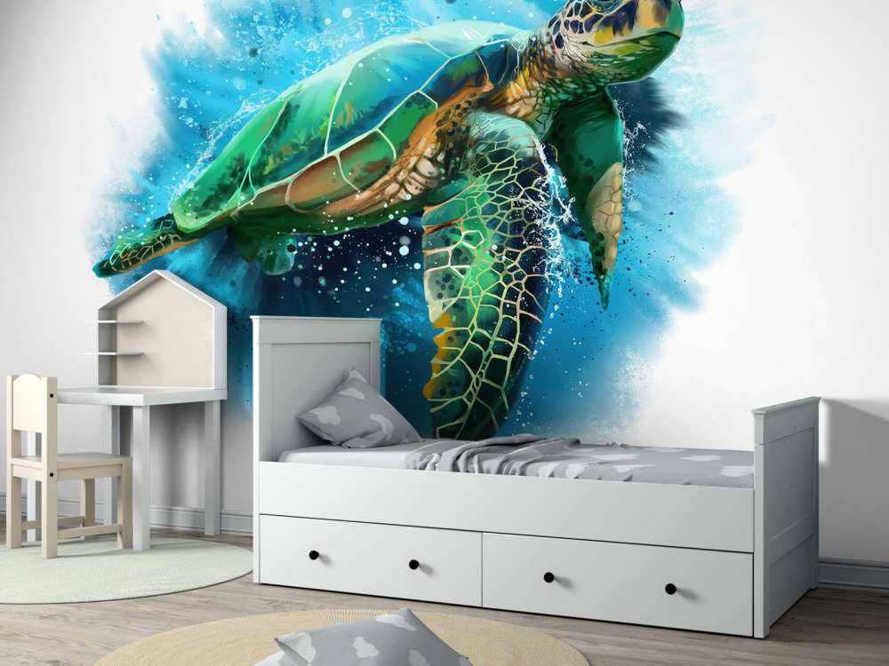 Signeret havskildpadde