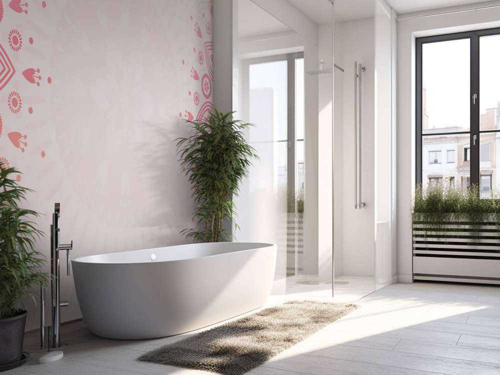 Rosa blomstermandalaer