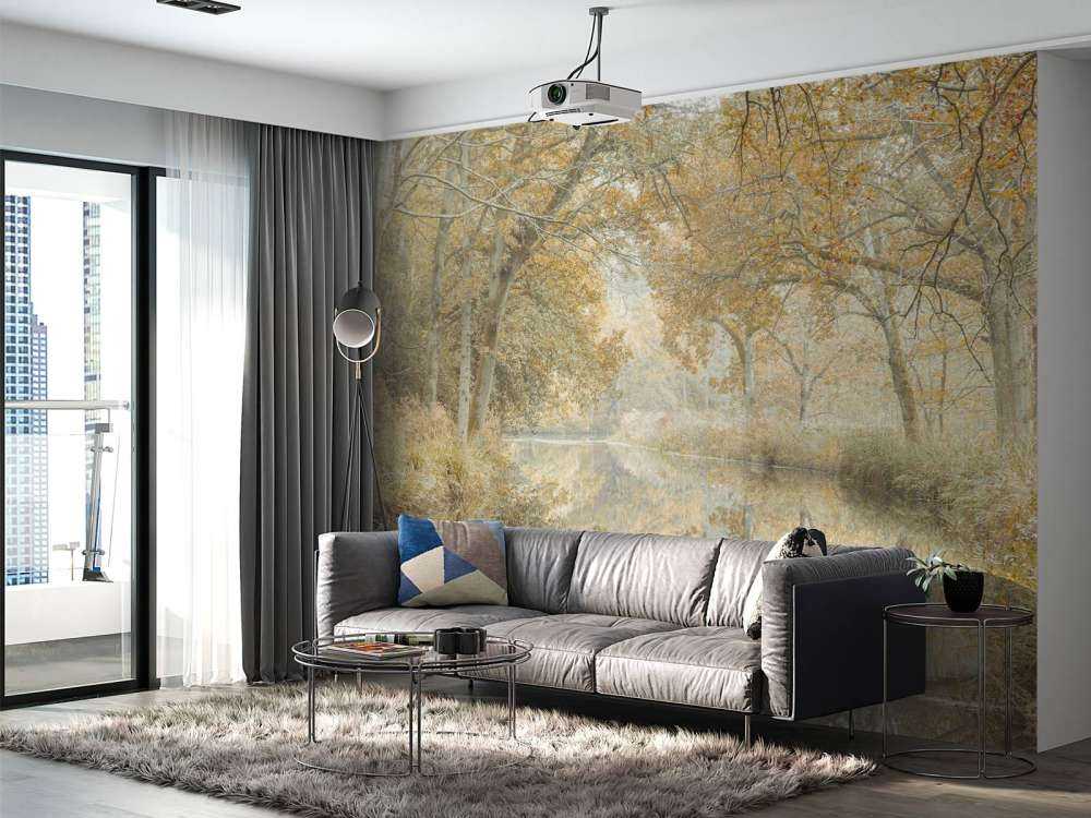 Kanal gjennom skogdekket