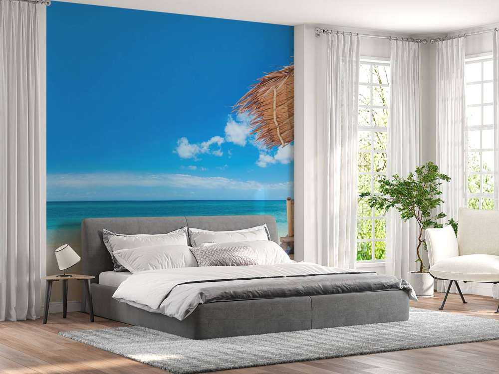 Solsenger på stranden