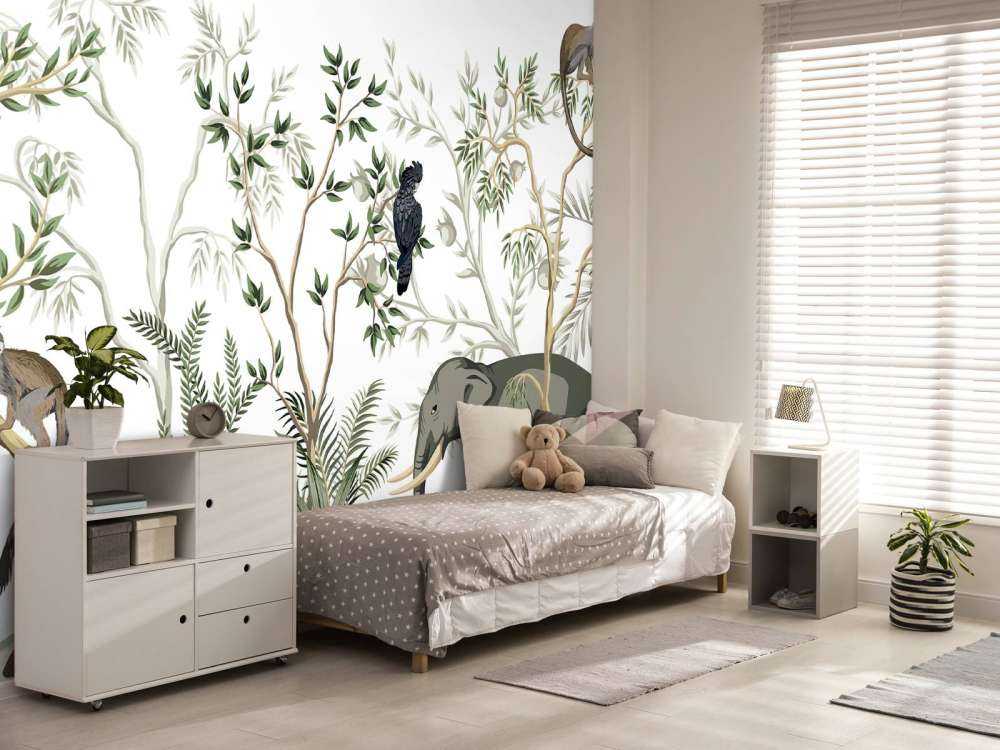 Tegnede dyrr i jungelen