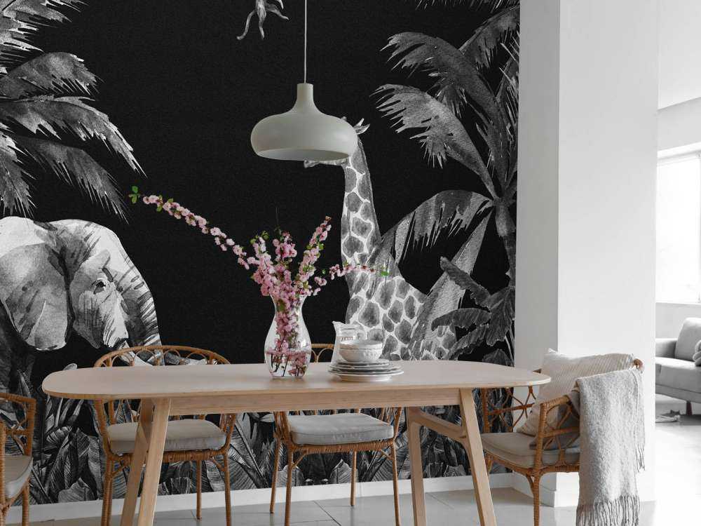 Svarte og hvite jungeldyrr