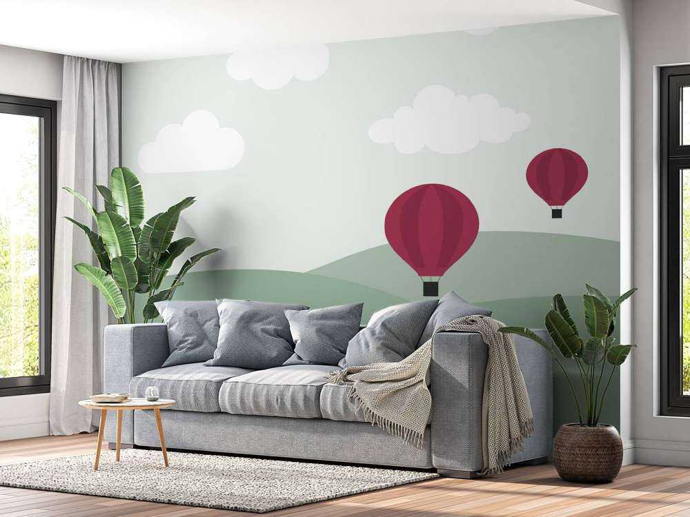 Skråninger med luftballonger