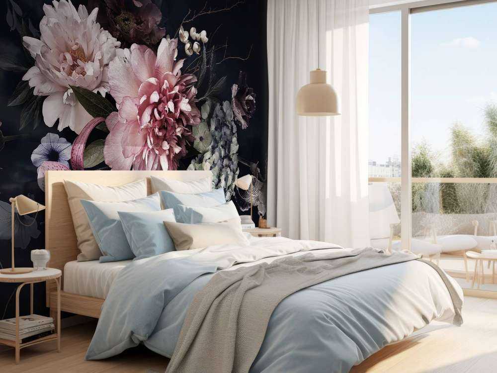 Vintage blomsterbed
