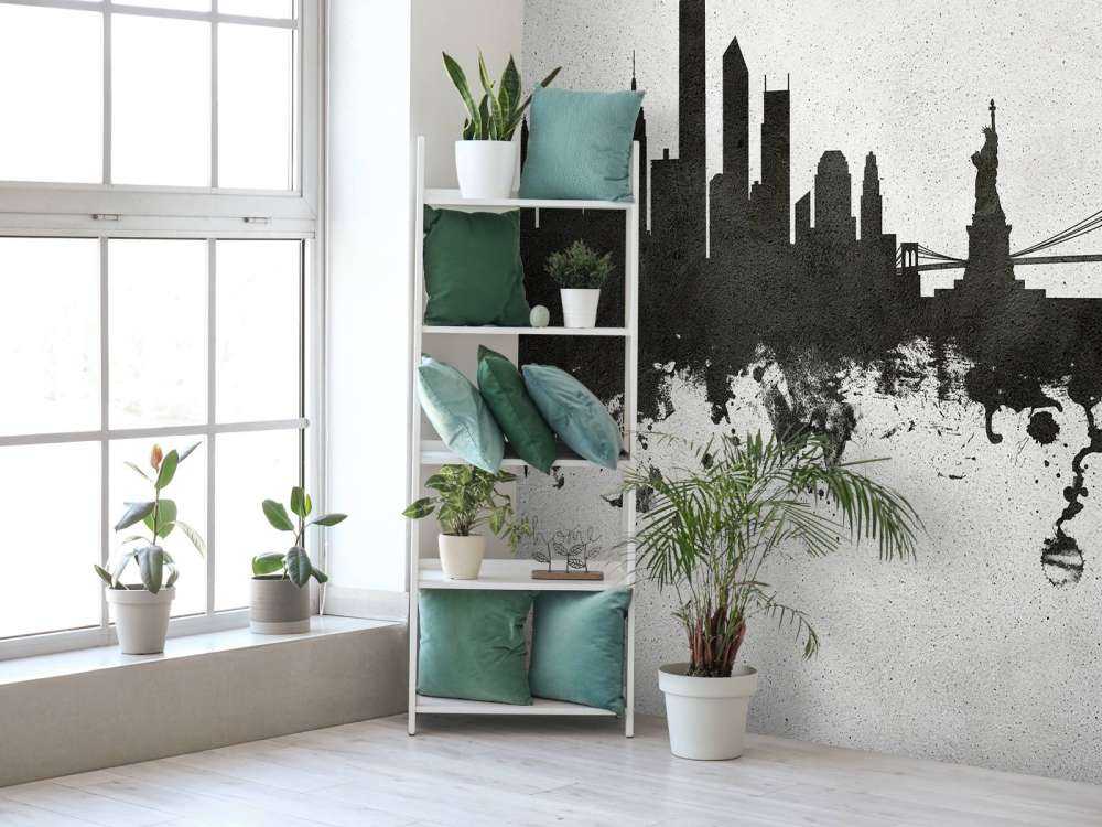 Akvarell silhuett, New York