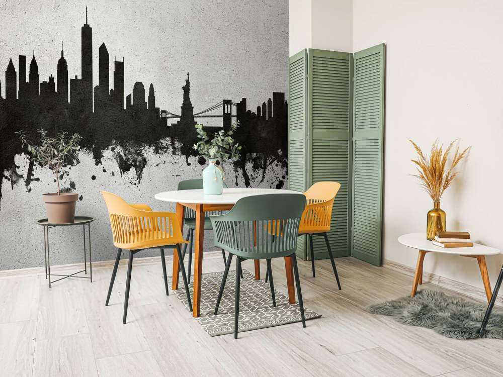 Akvarell silhuett, New York