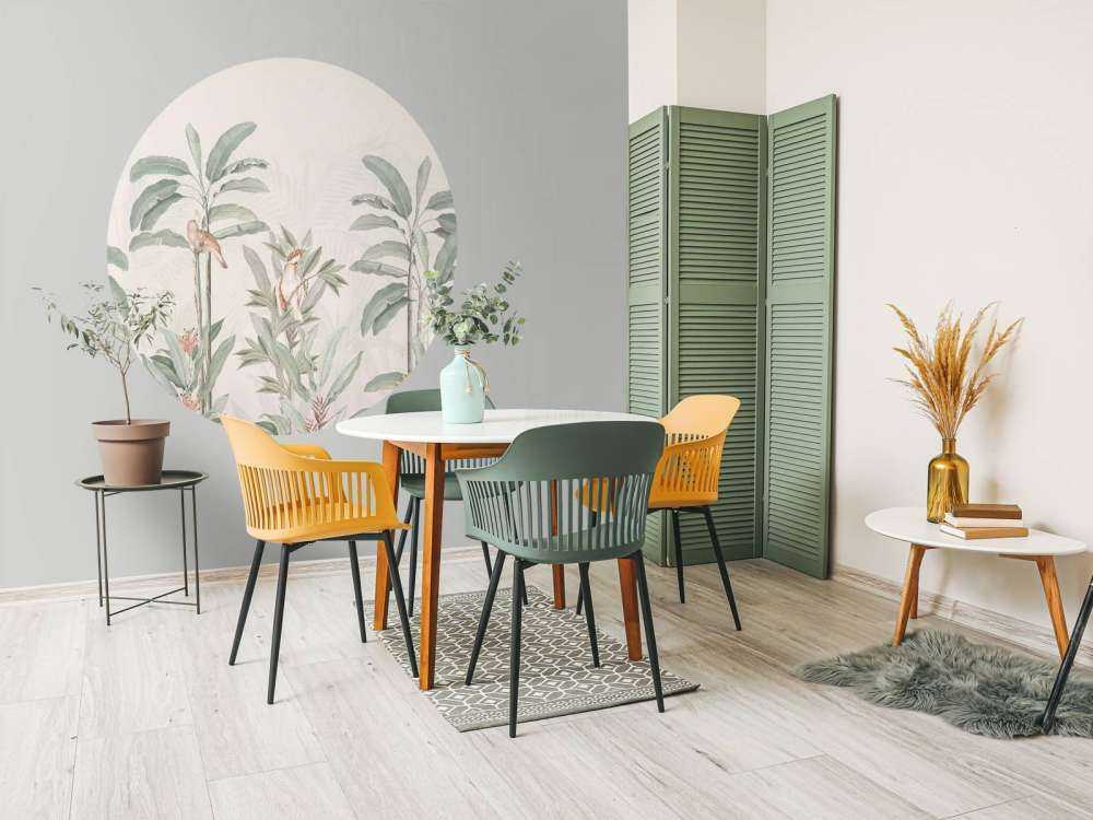 Vintage jungellandskap - pastell